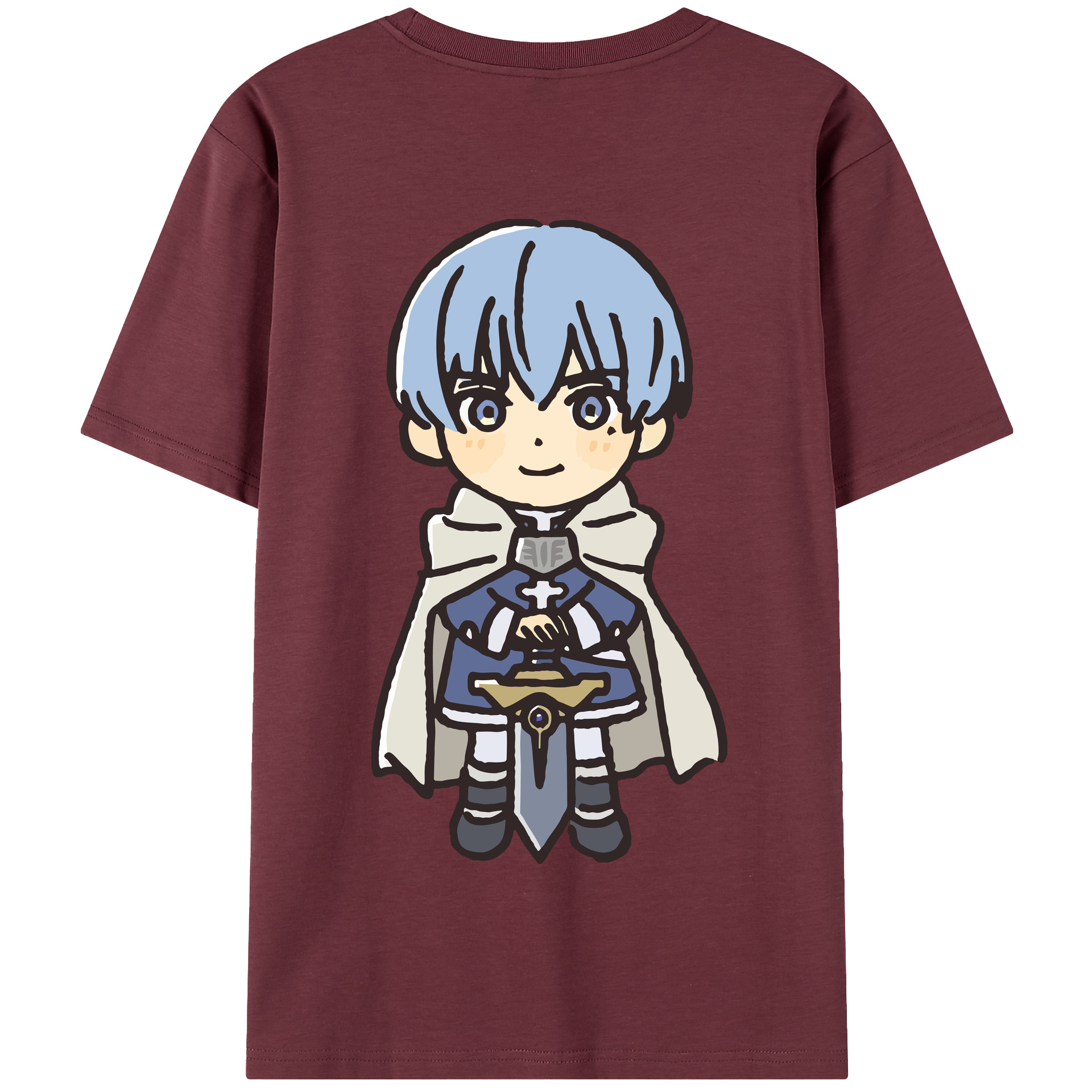 （画像用） 葬送のフリーレン Frieren 綿100％半袖Tシャツ（背面プリント）